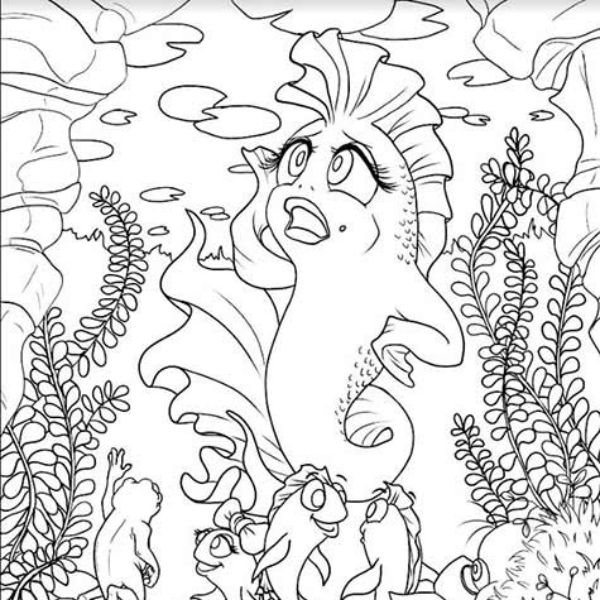 On Froggy Pond colouring pages