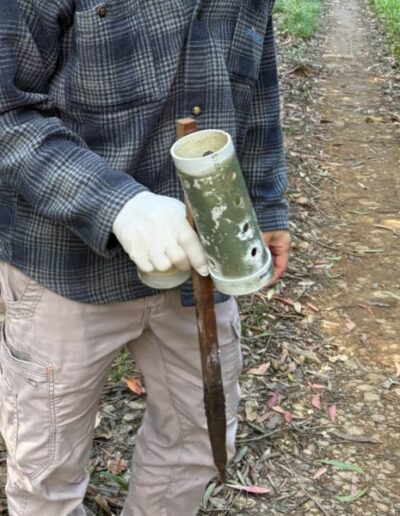 Stinky lure canister previously full of festering chicken necks